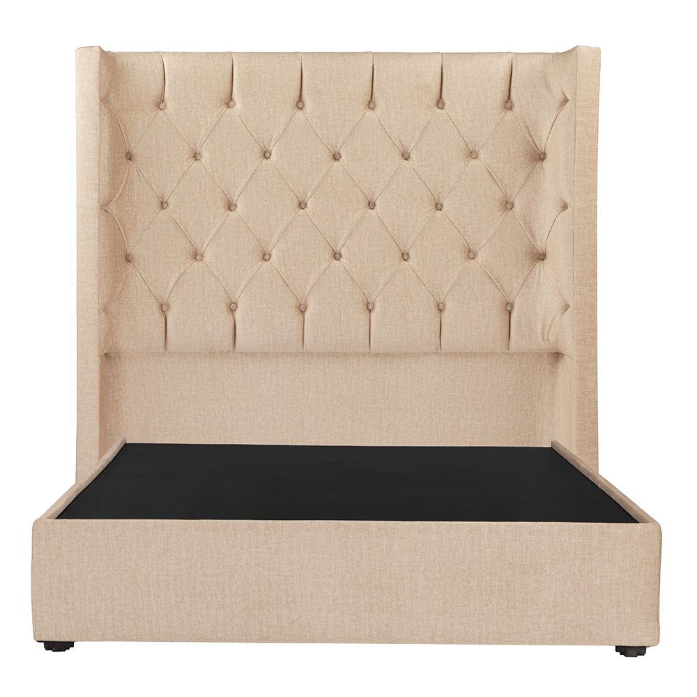 Foto 1 | Cabecera Dicasa Tartuk Color Beige Matrimonial + Base Cama Dicasa Color Beige Matrimonial