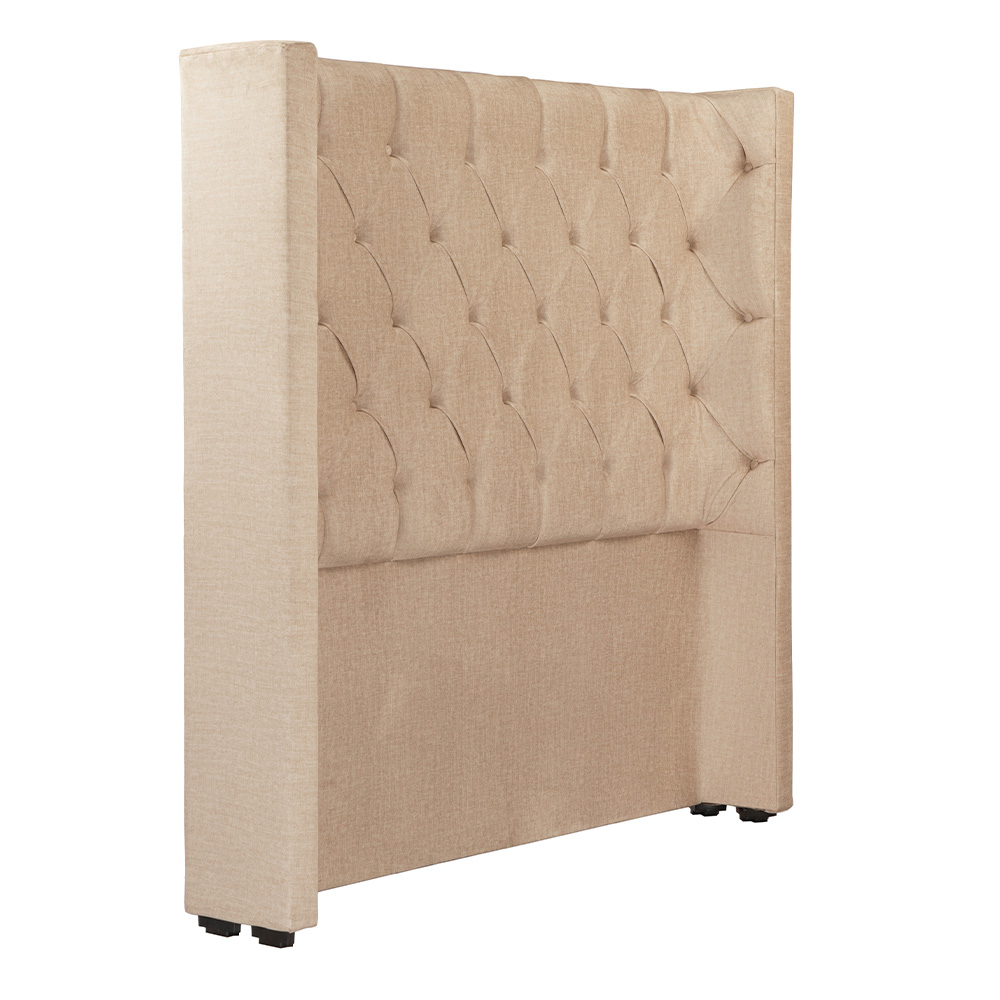 Foto 4 pulgar | Cabecera Dicasa Tartuk Color Beige Matrimonial + Base Cama Dicasa Color Beige Matrimonial