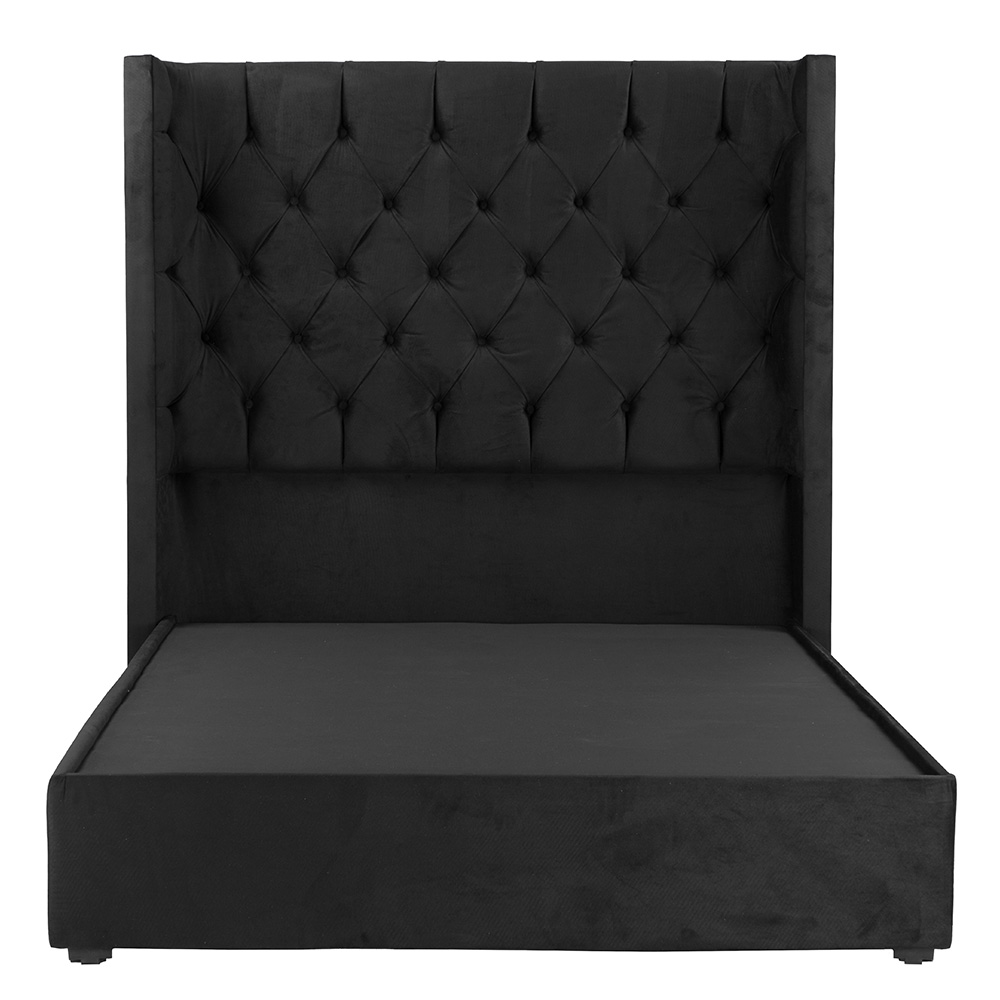 Foto 1 | Cabecera Dicasa Tartuk Color Negro Matrimonial + Base Cama Dicasa Color Negro Matrimonial