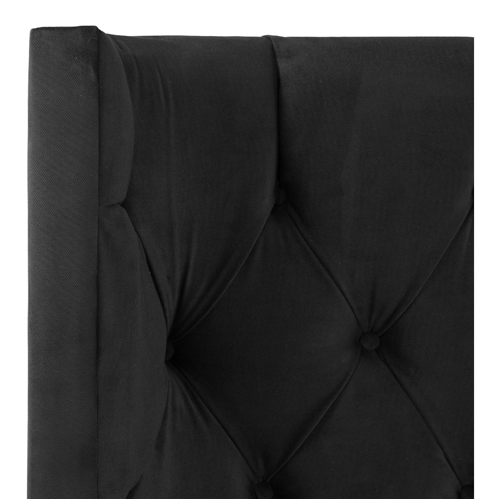 Foto 6 pulgar | Cabecera Dicasa Tartuk Color Negro Matrimonial + Base Cama Dicasa Color Negro Matrimonial