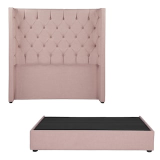 Foto 1 | Cabecera Dicasa Tartuk Color Pink King Size + Base Cama Dicasa Color Pink King Size