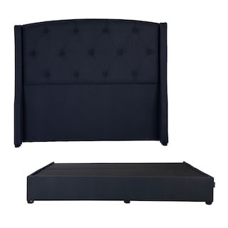 Foto 1 | Cabecera Dicasa Sitka Color Azul King Size + Base Cama Dicasa Color Azul King Size