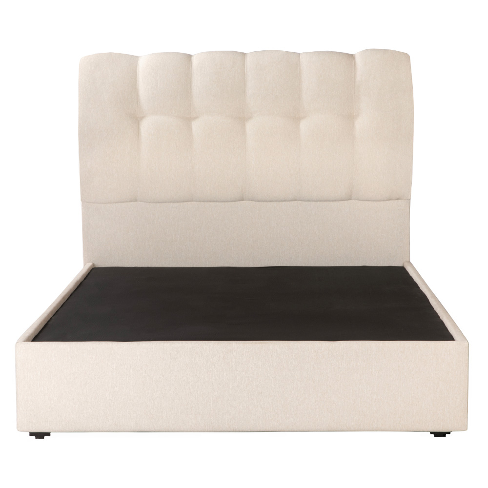 Cabecera Dicasa Nube Color Beige Claro Individual + Base Cama Dicasa Color Beige Claro Individual