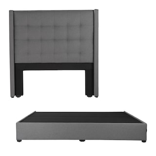 Foto 1 | Cabecera Dicasa Titan Color Gris King Size + Base Cama Dicasa Color Gris King Size