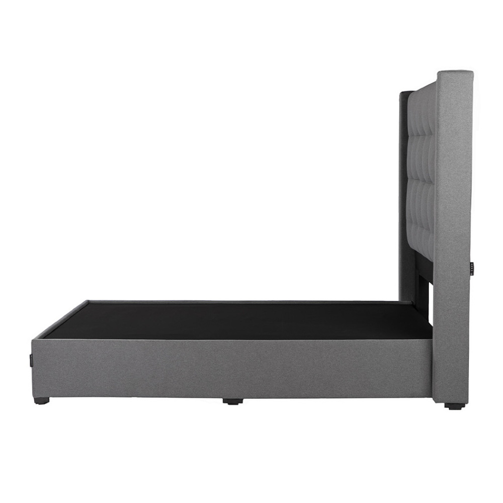 Foto 4 pulgar | Cabecera Dicasa Titan Color Gris King Size + Base Cama Dicasa Color Gris King Size