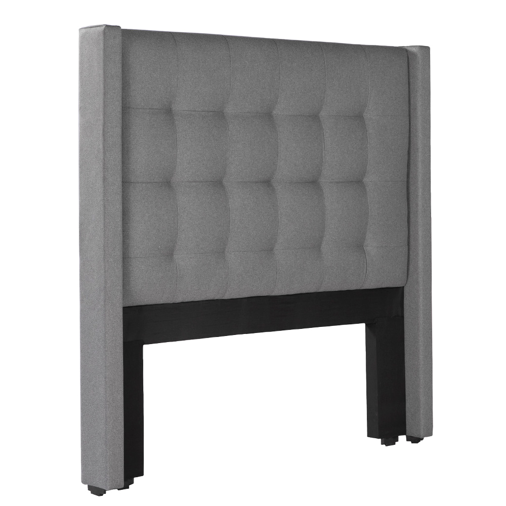 Foto 4 | Cabecera Dicasa Titan Color Gris Matrimonial + Base Cama Dicasa Color Gris Matrimonial