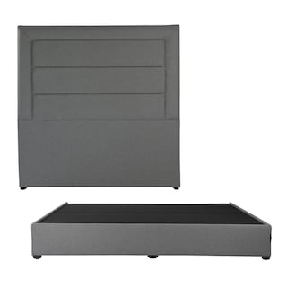 Foto 1 | Cabecera Dicasa Blend Color Gris King Size + Base Cama Dicasa Color Gris King Size