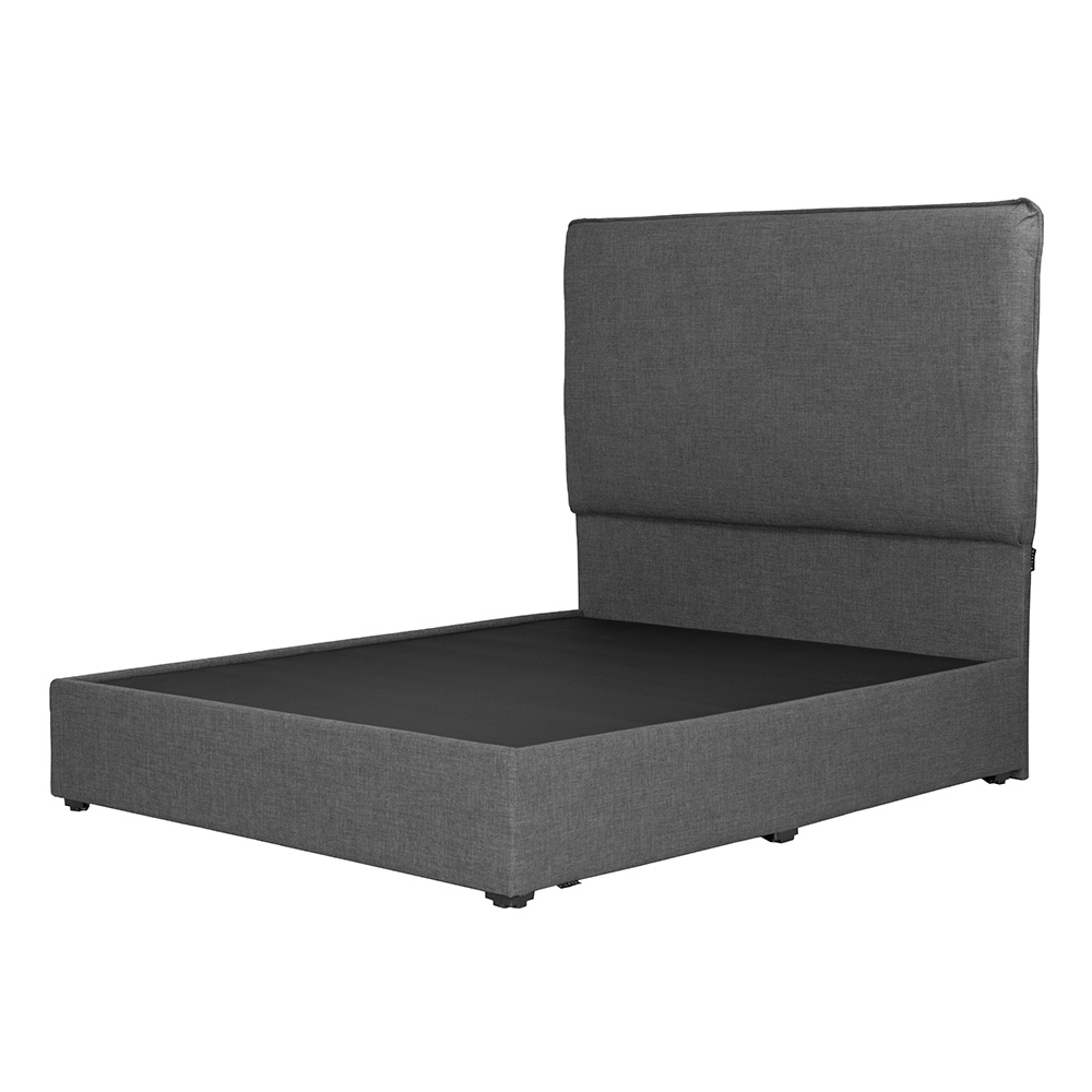 Foto 2 | Cabecera Dicasa Split Color Gris Oscuro Matrimonial + Base Cama Dicasa Color Gris Oscuro Matrimonial