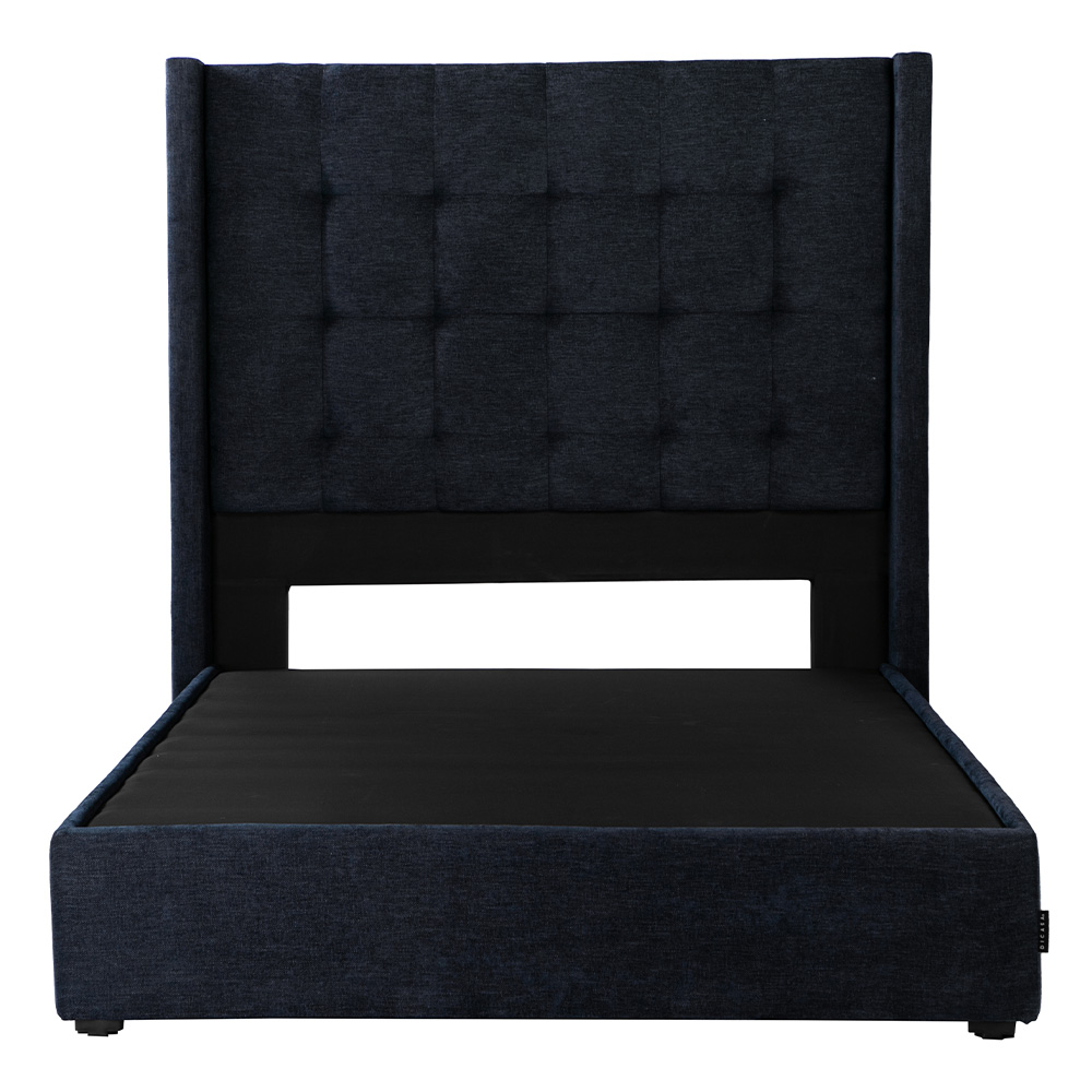 Cabecera Dicasa Titan Color Azul Matrimonial + Base Cama Dicasa Color Azul Matrimonial