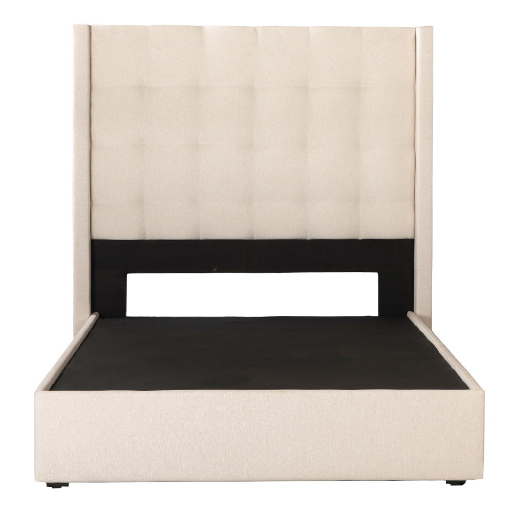 Cabecera Dicasa Titan Color Beige Claro Individual + Base Cama Dicasa Color Beige Claro Individual