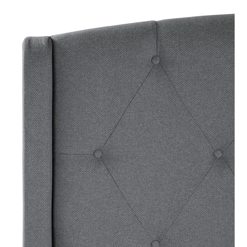 Foto 5 | Cabecera Dicasa Zefyr Color Gris Matrimonial + Base Cama Dicasa Color Gris Matrimonial
