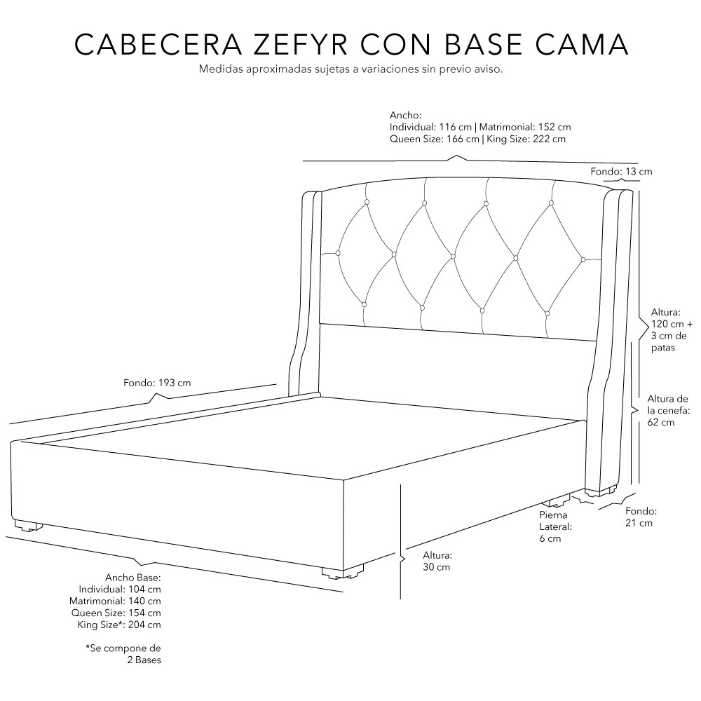 Foto 8 pulgar | Cabecera Dicasa Zefyr Color Azul Individual + Base Cama Dicasa Color Azul Individual