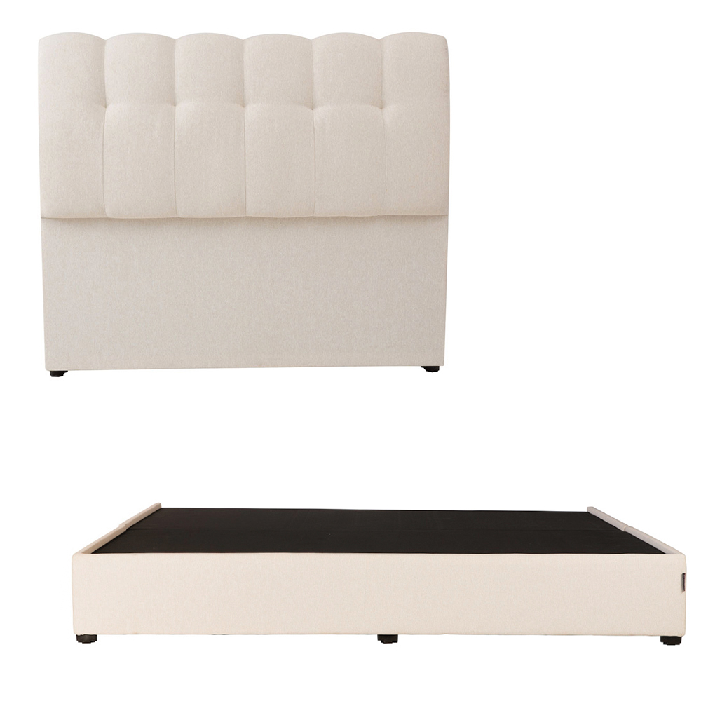 Foto 2 pulgar | Cabecera Dicasa Nube Color Beige Claro King Size+ Base Cama Dicasa Color Beige Claro King Size