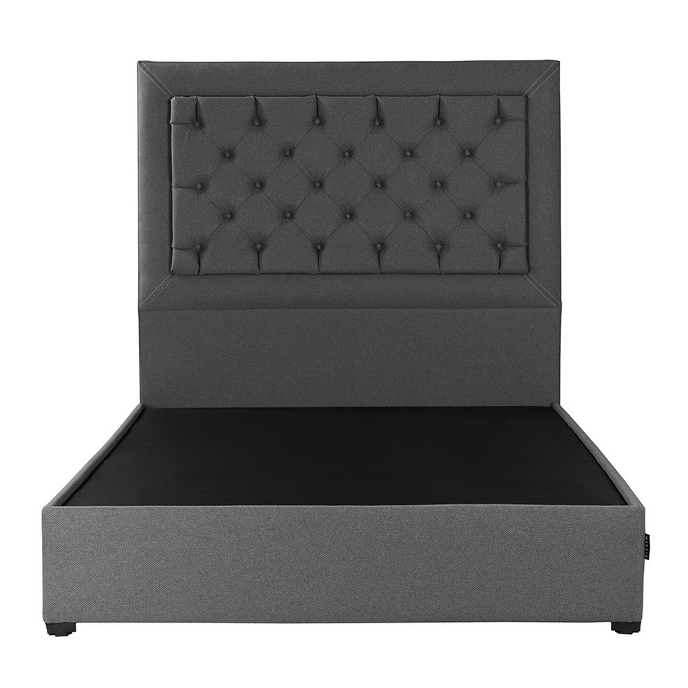 Foto 1 | Cabecera Dicasa Mary Color Gris Individual + Base Cama Dicasa Color Gris Individual