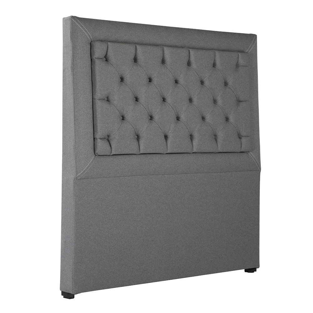 Foto 4 | Cabecera Dicasa Mary Color Gris Individual + Base Cama Dicasa Color Gris Individual
