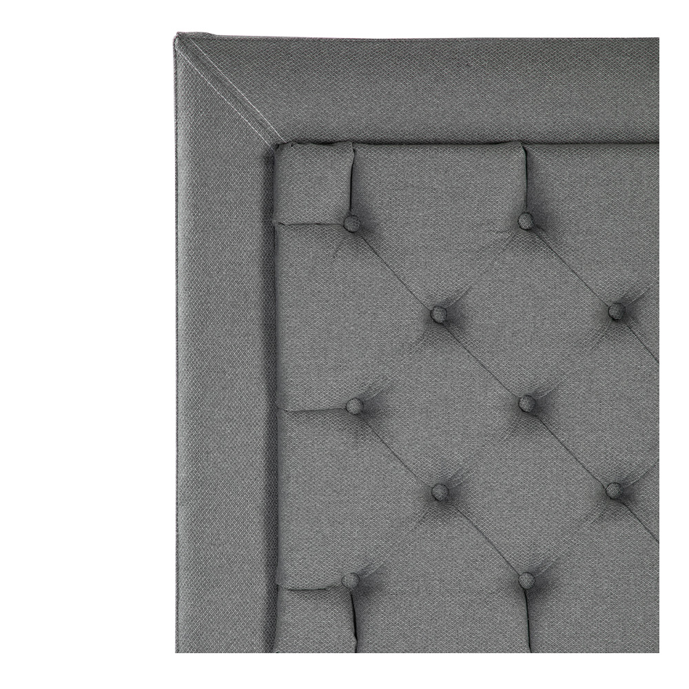 Foto 5 | Cabecera Dicasa Mary Color Gris Individual + Base Cama Dicasa Color Gris Individual