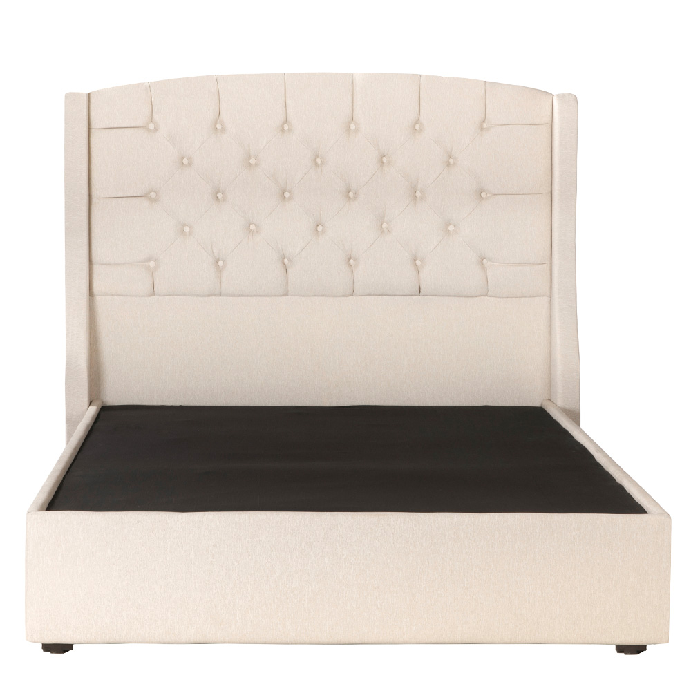 Foto 2 pulgar | Cabecera Dicasa Sitka Color Beige Claro Queen Size + Base Cama Dicasa Color Beige Claro Queen Size