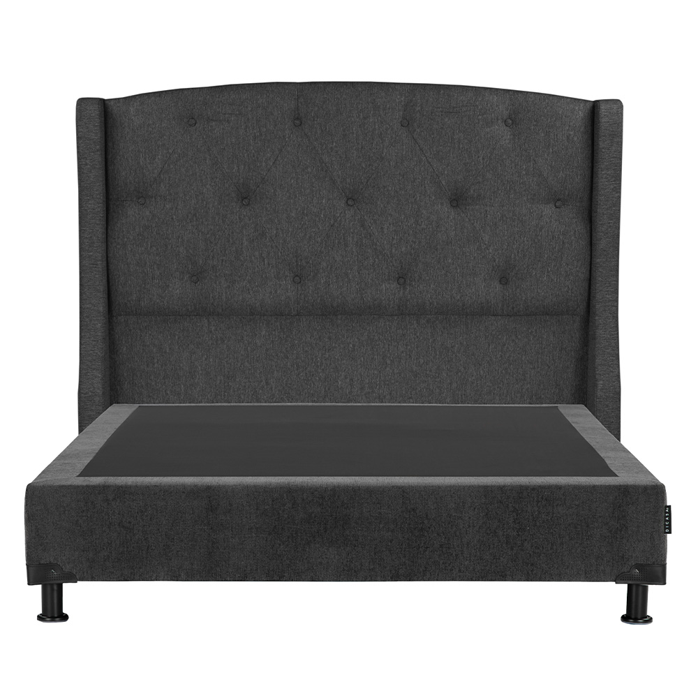 Foto 2 | Cabecera Dicasa Zefyr Box Color Gris Carbon Matrimonial+box+almohada 2pack+protector Cloud+sabanas Softy+edredon Homy