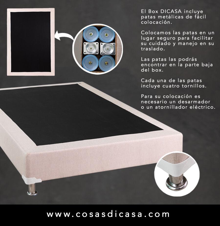 Foto 9 pulgar | Cabecera Dicasa Davos Box Color Gris Carbon King Size+box+almohada 2pack+protector Cloud+sabanas Softy+edredon Homy