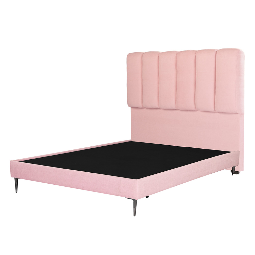 Foto 4 pulgar | Cabecera Dicasa Kami Slim  Pink Queen Size + Base Cama Slim