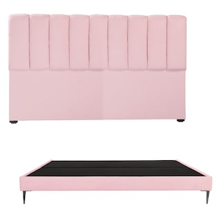 Foto 1 | Cabecera Dicasa Kami Slim Pink King Size + Base Cama Slim