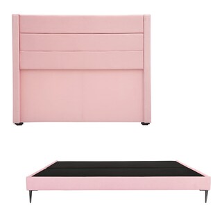 Foto 1 | Cabecera Dicasa Lugo Slim Pink King Size + Base Cama Slim