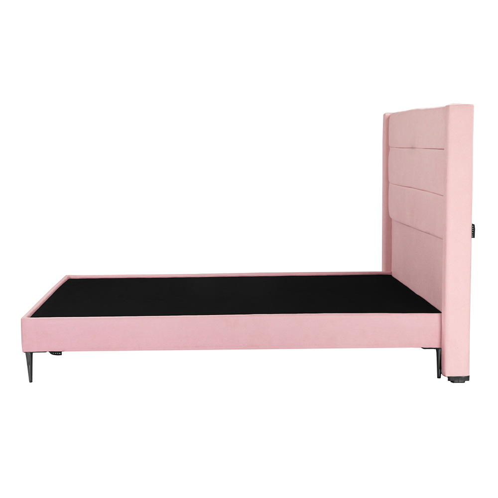 Foto 5 pulgar | Cabecera Dicasa Lugo Slim  Pink Queen Size + Base Cama Slim