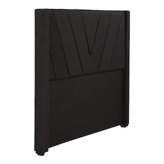 Foto 2 | Cabecera Dicasa Aurora Negro Matrimonial + Almohada 2pack