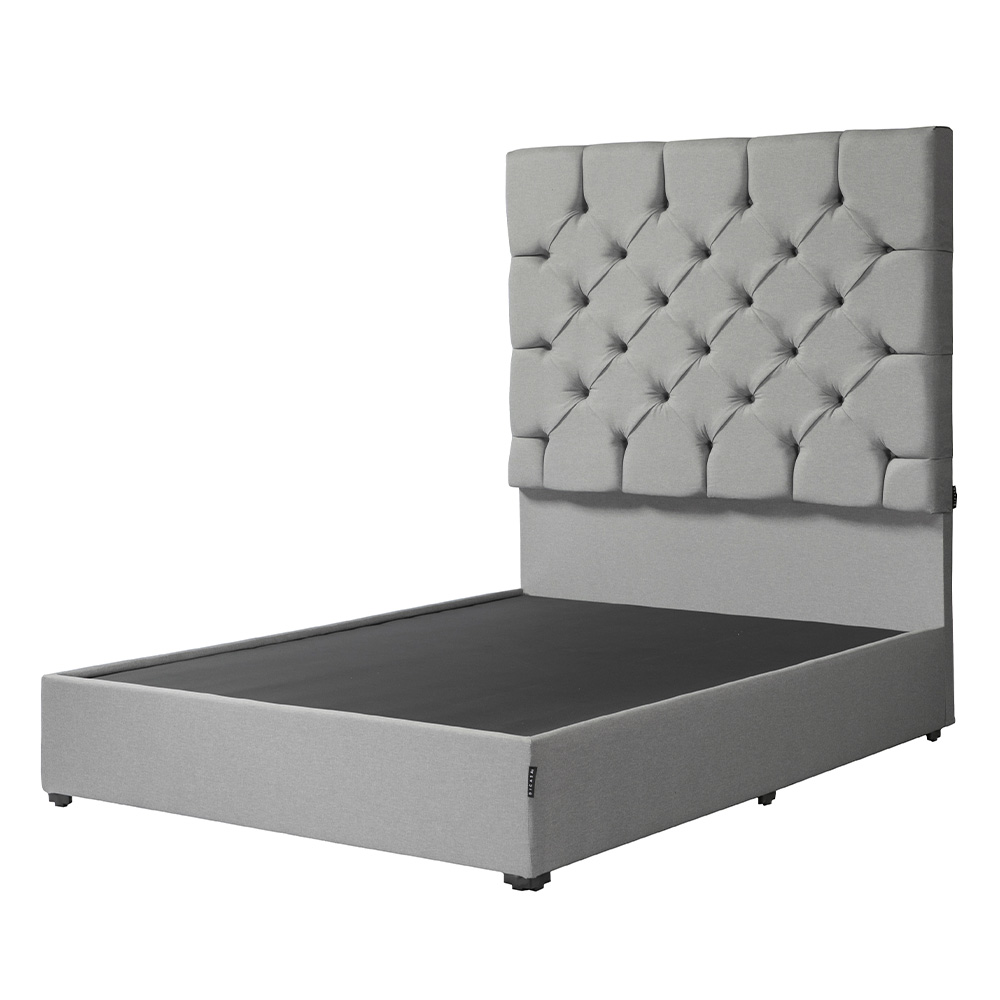 Foto 3 pulgar | Cabecera Dicasa Capri Color Gris King Size  + Base Cama Dicasa Color Gris King Size