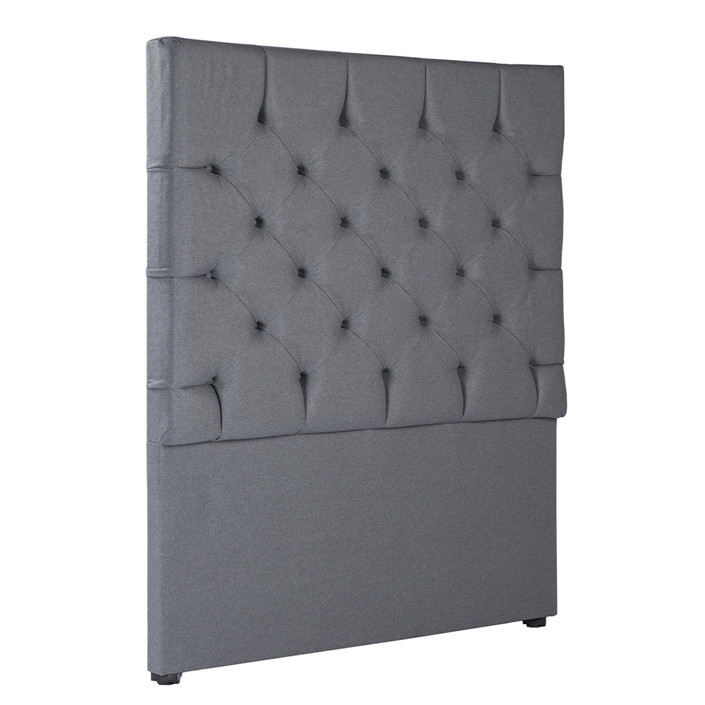 Foto 5 pulgar | Cabecera Dicasa Capri Color Gris King Size  + Base Cama Dicasa Color Gris King Size
