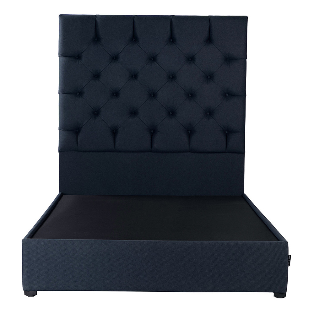 Cabecera Dicasa Capri Color Azul Queen Size + Base Cama Dicasa Color Azul Queen Size