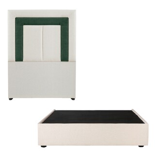 Foto 1 | Cabecera Dicasa Bora Color Beige Claro Individual + Base Cama Dicasa Color Beige Claro Individual