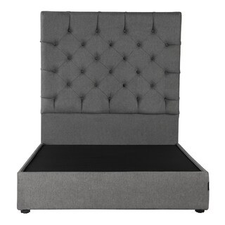 Foto 1 | Cabecera Dicasa Capri Color Gris Queen Size + Base Cama Dicasa Color Gris Queen Size