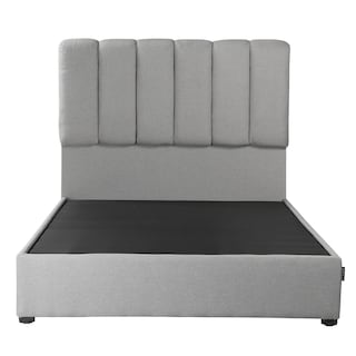 Foto 1 | Cabecera Dicasa Kami Color Gris Queen Size + Base Cama Dicasa Color Gris Queen Size