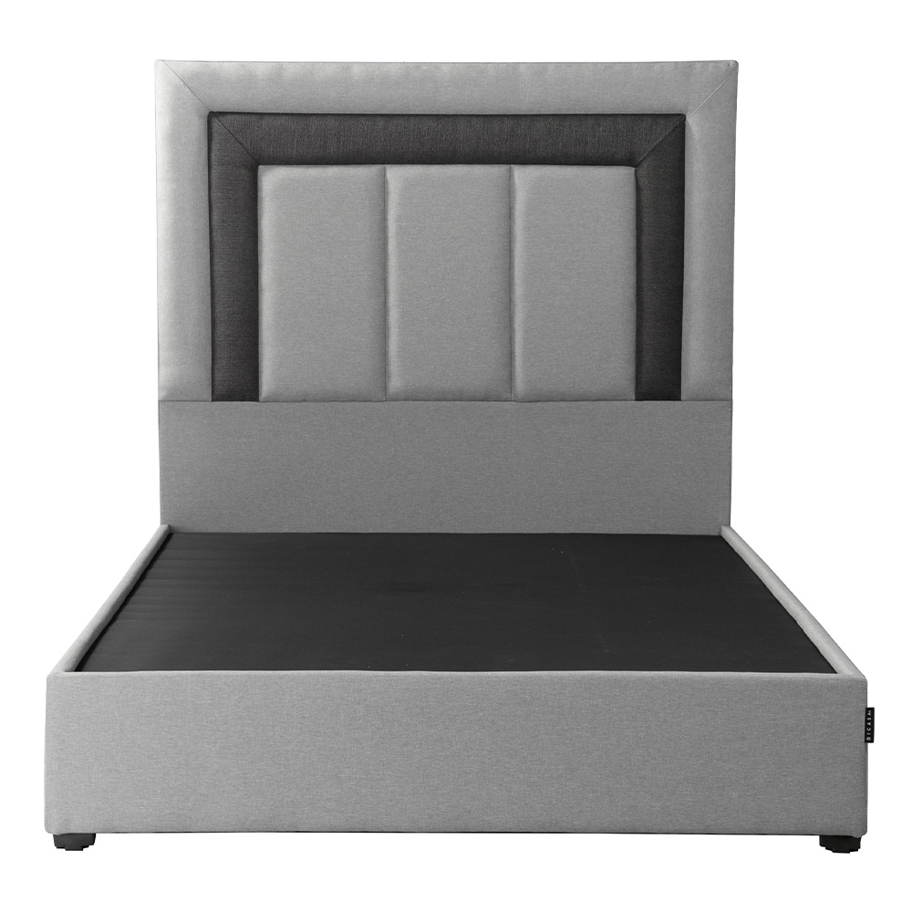 Foto 1 | Cabecera Dicasa Bora Color Gris Queen Size + Base Cama Dicasa Color Gris Queen Size