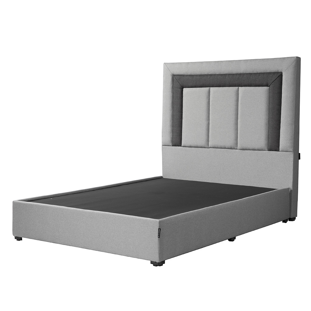 Foto 2 | Cabecera Dicasa Bora Color Gris Queen Size + Base Cama Dicasa Color Gris Queen Size