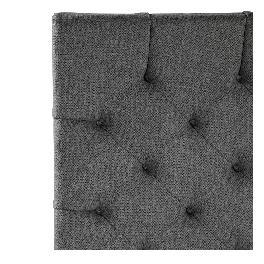 Foto 6 pulgar | Cabecera Dicasa Capri Color Gris Individual + Base Cama Dicasa Color Gris Individual