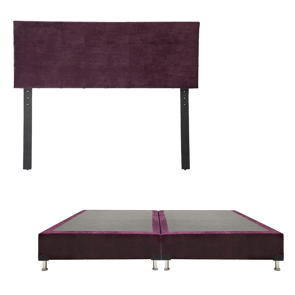 Foto 5 pulgar | Cabecera Catania Morado King Size + Box