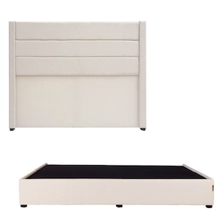 Foto 1 | Cabecera Dicasa Lugo Color Beige Claro King Size + Base Cama Dicasa Color Beige Claro King Size