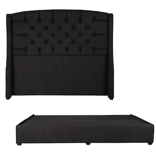 Foto 1 | Cabecera Dicasa Sitka Color Negro King Size+ Base Cama Dicasa Color Negro King Size
