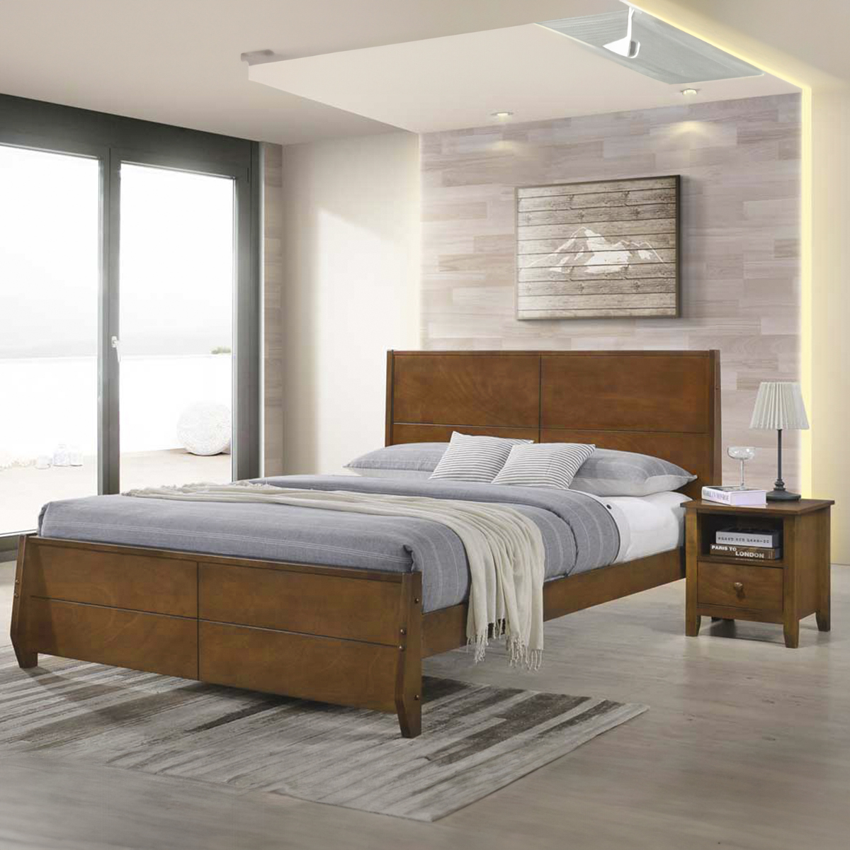 Cabecera Matrimonial Mobi Edurne Light Brown
