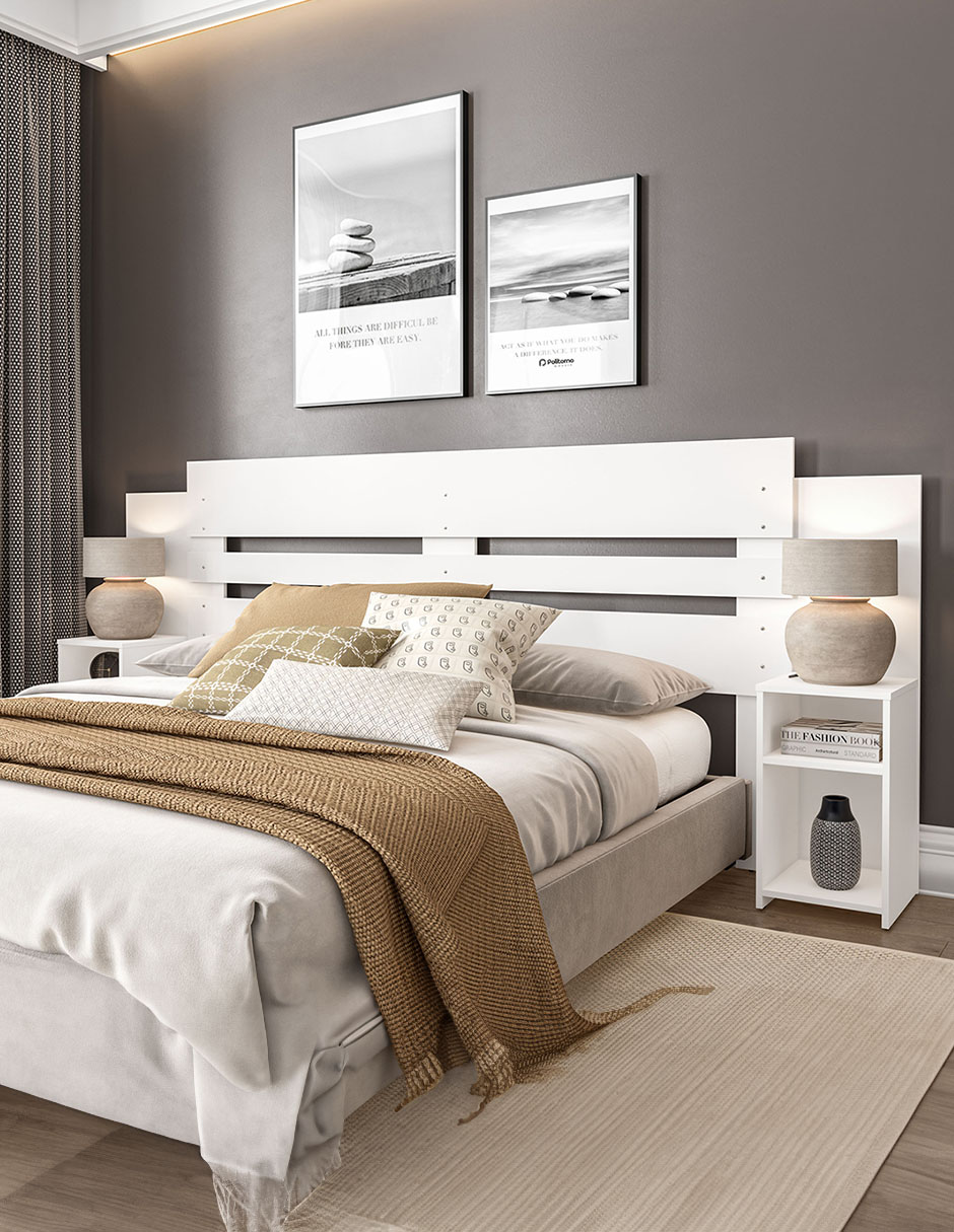 Cabecera King Mobi Verona Blanco