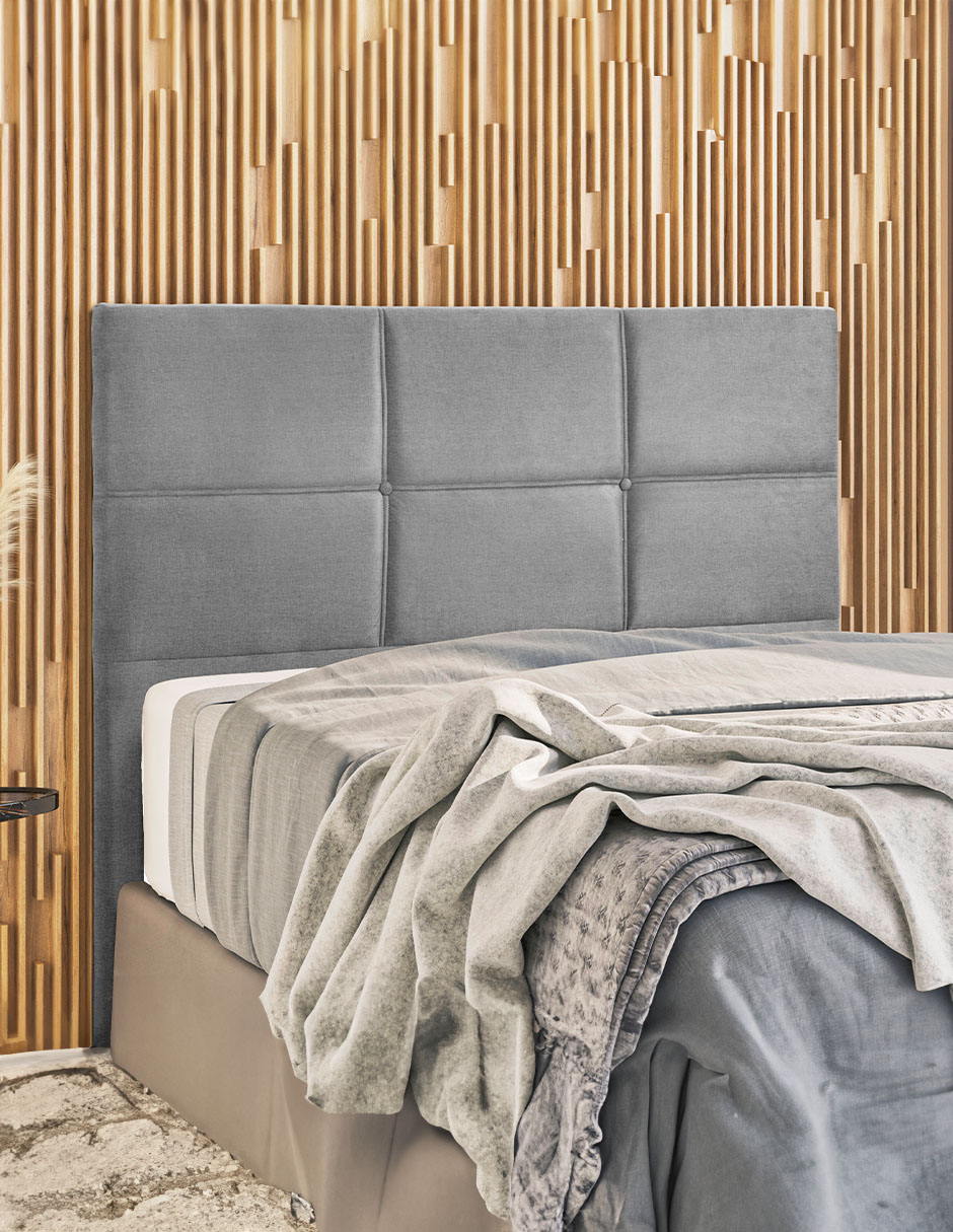 Cabecera Matrimonial Mobi Bahar Grey