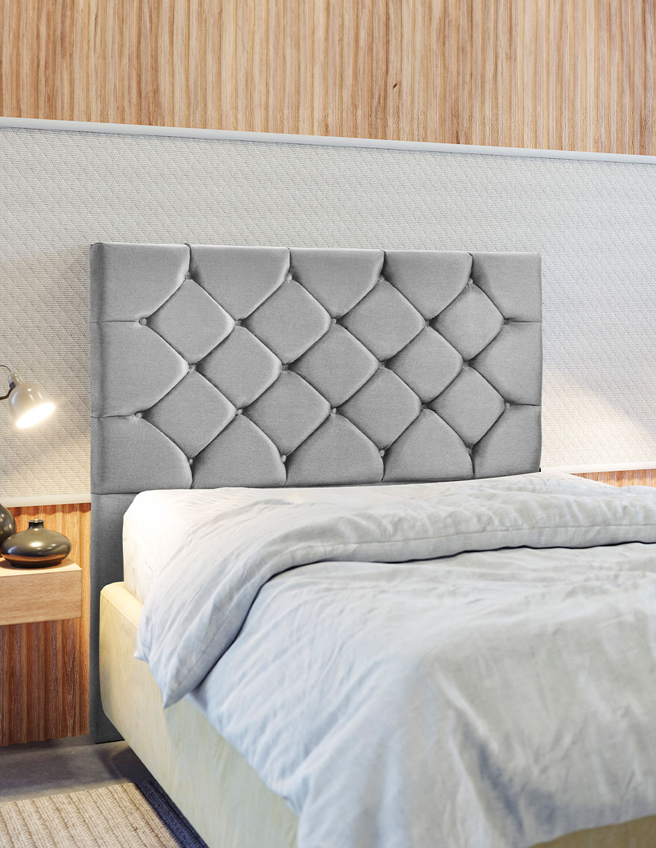 Cabecera Matrimonial Mobi Cecia Grey