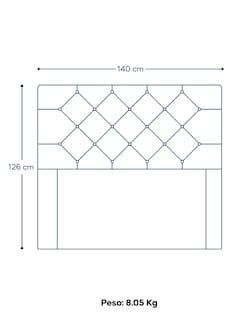 Foto 3 | Cabecera Matrimonial Mobi Cecia Grey