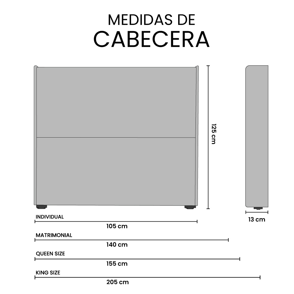 Foto 7 pulgar | Cabecera Trinity Aria Color Plata Individual