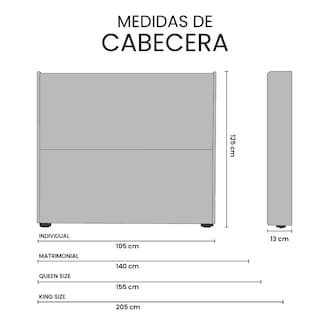 Foto 6 | Cabecera Trinity Aria Color Plata Individual