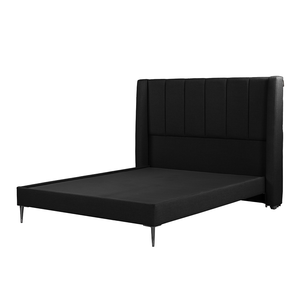 Foto 4 pulgar | Cabecera Foss Color Negro + Base Cama Slim Queen Size