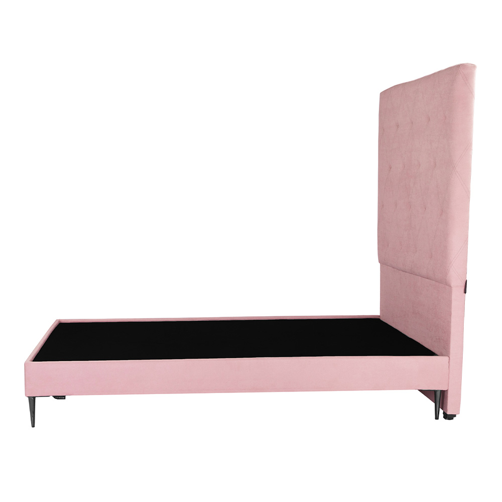 Foto 5 pulgar | Cabecera Oporto Color Rosa + Base Cama Slim Individual