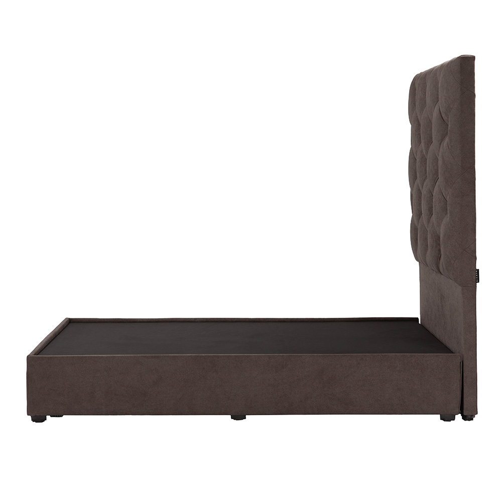 Foto 4 pulgar | Cabecera Dicasa Ikki Color Chocolate Queen Size + Base Cama